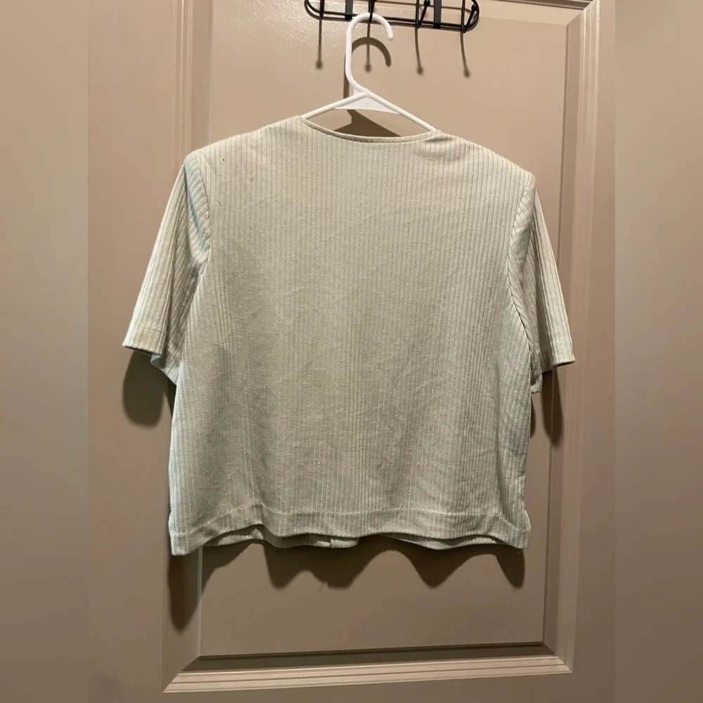 Green Ribbed Jacket - Picture 3 of 5